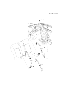 90803674-Retractor, rear seat belt