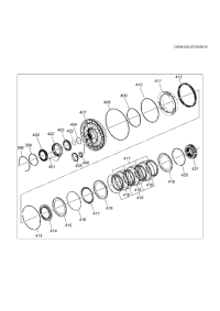 24294268-Cover, front (incl. 399-400) (with converter/V seal and snap ring) (* package 2)