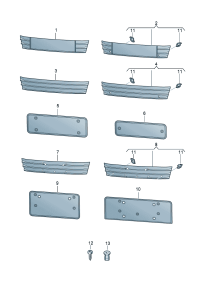 4G8807287L-Bracket, license plate