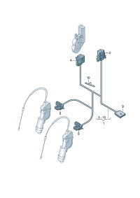4GD971369-Height-adjustable lumbar support Wiring harness