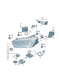 4G8941783B-Bundled with dot matrix LED headlamp