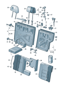 1J0885644EQ70-Lever, unlock (light beige)
