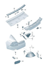 4G8945095H-LED taillight