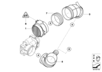13717514874-CHARGE AIR PIPE-3(F30)