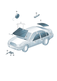 3BD845051B-Glass, heatable back window Cooperate as needed: