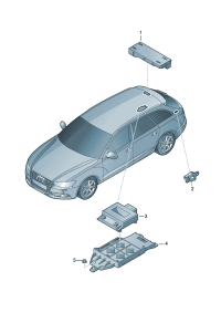 4G9959107C-Control unit, for rear hatch cover D-MJ 2015