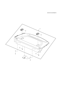 26677504-Garnish, rr. sill (incl. 2,3)