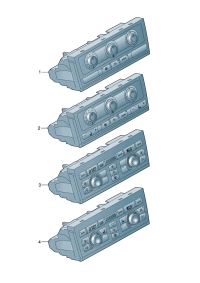 4L0820043AJ-Climatronic auto blankg Tone & amp; Display Unit   D  -05.11.2012