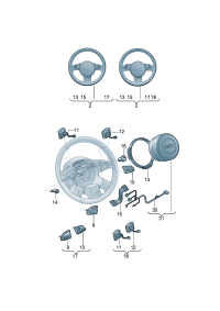 8UD419091B-Steering wheel (Leather)