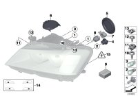 63123448948-Serviceassy h/lamp recl servo motor