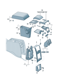 1T0864207DUTX-Armrest (beige)