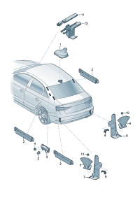 8V0035503APGRU-Antenna assy-roof (primed D-07.11.2016)