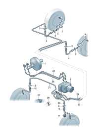 330611713-From the master cylinder to the attachment member Tube, brake  Colour code: