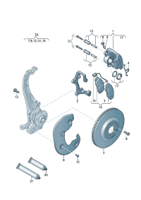 8T0615123D-Housing assy-caliper