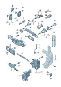 3BD837015-AUDI TT MK2 WINDOW MECHANISM