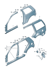 1J3809835-Member assy-a plr lwr Trim  Cooperate as needed: