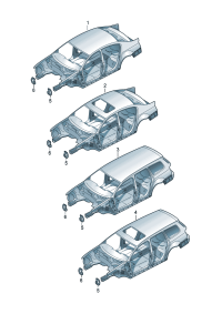 3C5800701A-Primer on body, no Hatch cover door & fender  Porsche panamera: