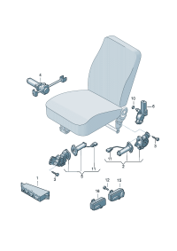 3B0959765-Switch, seat adjuster