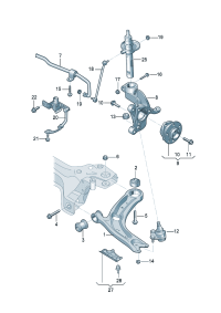 3QF407151K-Track control arm lh & rh