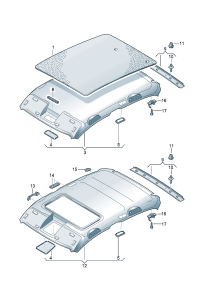 3BD867811N-Shock absorber assy-roof For slide belt glass Models of sunroof