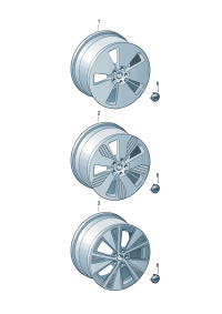 4KE601025Q-Wheel rim-aluminium alloy  Colour code: