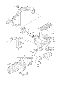 3C0129654M-RADIATOR HOSE W124/E200/E220