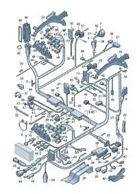 3BD971487B-Harness, for heat Glass assy-rr view  Earth wire