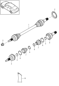 97033202417-Shaft, half swing Deprecated parts