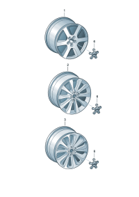 4GD601025B-Wheel rim-aluminium alloy  Colour code: