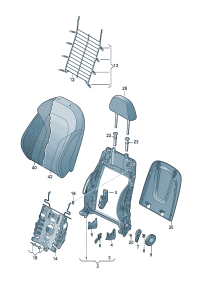 4G8881045S-Mount assy., back