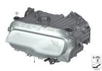 63127351914-Technology headlamp LED rh