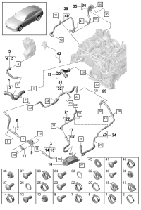 9A712103405-Coolant pipe & Coolant hose