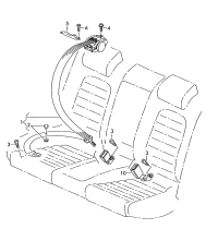 3C8857805C-3-point s/belt w h o * * * * * *