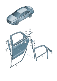 4H4839439E-Guide, window Porsche panamera: