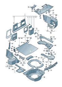 4H0863887G-PLATE-TRUNK,REAR