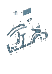 3C8809411A-WHEEL HOSE