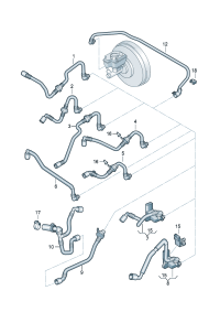 3AA612041R-W/check valve Pipe, vacuum
