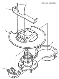18023778-Bolt, parking brake actuator (* package 1)