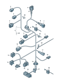 4H0971030FC-Harness-door For belt door tension Vehicle type, accessory   D-19.04.2010 -30.05.2011