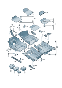 4H1863709B-Pad, tray  Add-contain position: