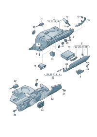 4H1880302B-Glove box assy Add-contain position: