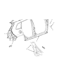 68206847AA-FOAM PLUG WITH HOLE FOR WIRING