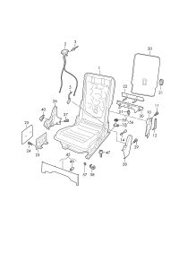 3CN885652BMA6-Clip, back unlock gray