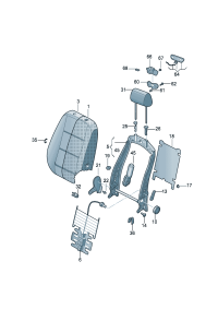 3CG881901EYL7-Headrest & shield (Artificial leather)