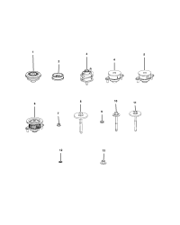 68302330AA-CUSHION BODY HOLD DOWN