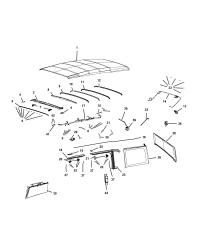 68251546AF-FRAME DOOR GLASS
