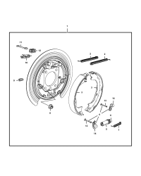 68249593AA-REAR BRAKE SPINDLE PARKING B