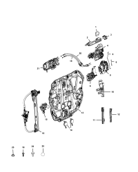 68301932AA-LINK OUTSIDE HANDLE TO LATCH