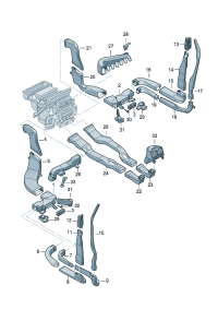 3D0819202D-Duct assy-air