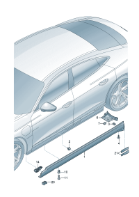 4J3853859-Garnish assy-s/rail lwr